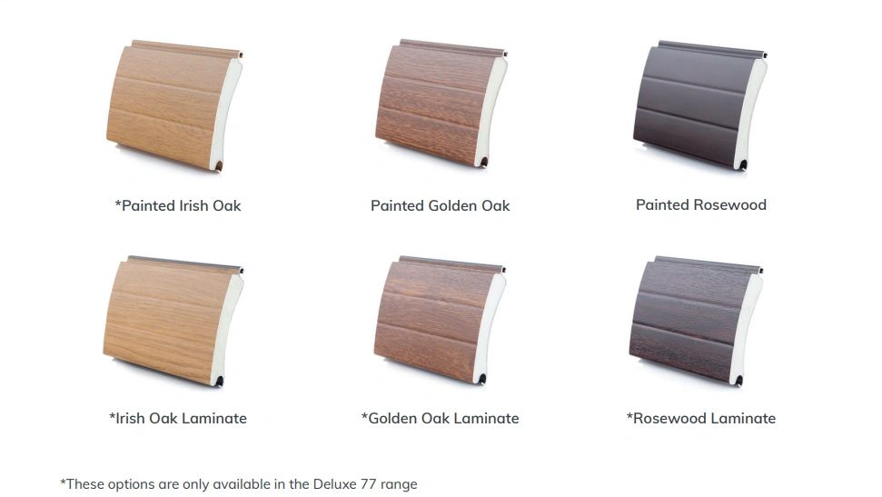 The Lothian Garage Door Company Colour Options, Roller Garage Doors